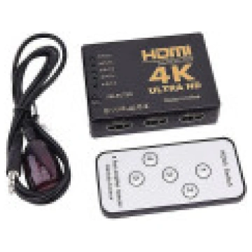 Rodžers HDMI 4K ātrgaitas sadalītājs 5 ieejas tālv