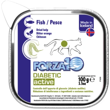 Forza10 Diabetic ActiWet Salmon pilnvērtīga mitrā 