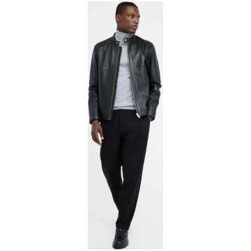 Leather biker jacket LIUJO