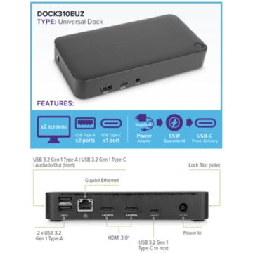 TARGUS Universal DisplayLink USB-C Dual 4K HDMI Do
