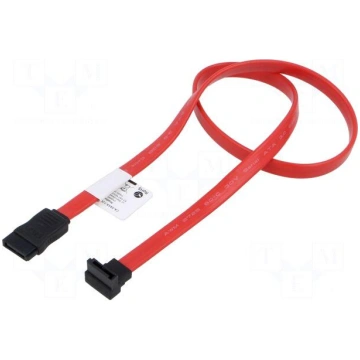 Cable: SATA | SATA plug,SATA plug angled | 0.5m | 