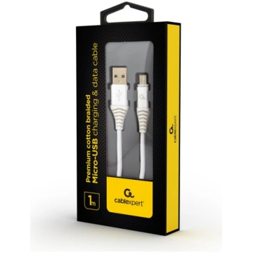 Gembird Premium cotton braided Micro-USB charging 