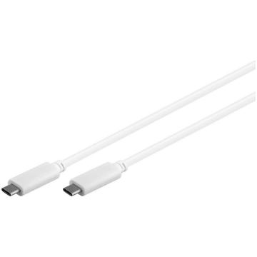 MicroConnect USB-C Gen2 cable white. 2m USB-C Gen2