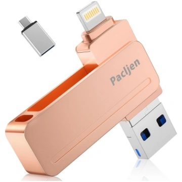 USB zibatmiņa iPhone [MFi sertificēta] Pacljen 3-i
