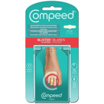 COMPEED, plāksteri tulznām uz kāju pirkstiem, 8 ga