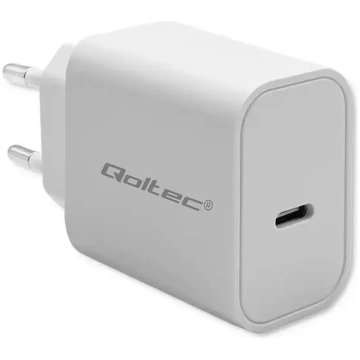 Qoltec Super Quick PD charger | USB-C | 20W | 5-12