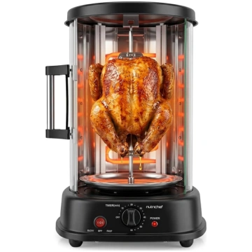 NutriChef karstā gaisa krāsns ar rotācijas cepeškr