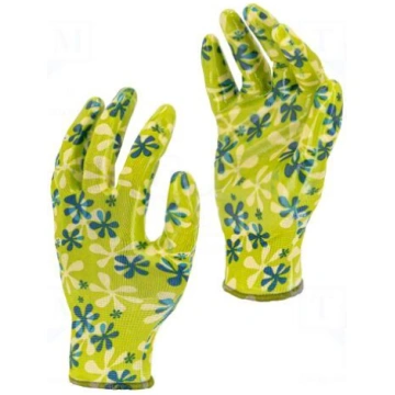 Protective gloves | Size: 9 | green | nitryl,polye