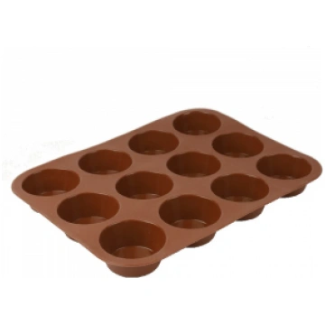 SILIKONA FORMA D6.5CM, 12KEKSIŅIEM 33.5X22CM BRŪNA