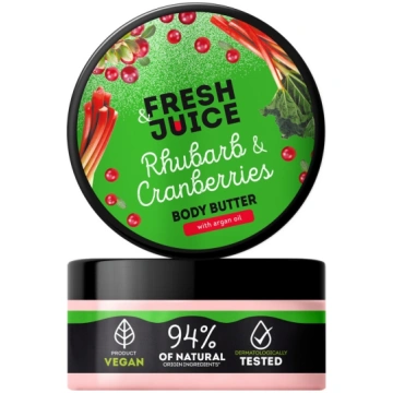 FRESH JUICE Ķermeņa sviests Rabarbers un dzērvenes