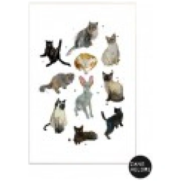 Zane Veldre Uzlīmes Kaķi Stickers-Cats