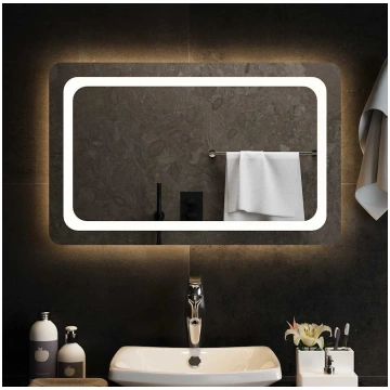 Vannasistabas spogulis ar led, 80x50 cm