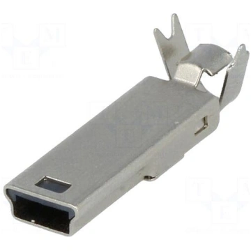 Plug | USB B mini | for cable | soldering | straig