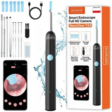 Ausu endoskops ar WiFi kameru Zenwire NanoView Y24
