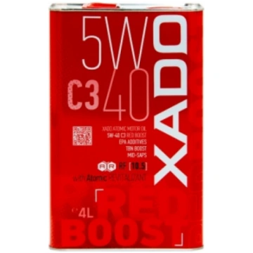 RED BOOST XADO Atomic Oil 5W-40 C3 4L RED BOOST 5W