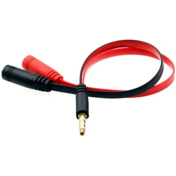Audio kabelis Mozos ASM-1 — 3,5 mm jack uz 2× 3,5 