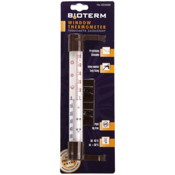 Piestiprināms termometrs 23x2,6 cm Bioterm