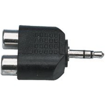 Pāreja 3.5mm Kontaktdakšiņa - 2xRCA ligzdai