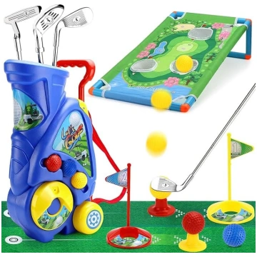 Mini golfa komplekts rotaļlieta bērniem 16 gab. go
