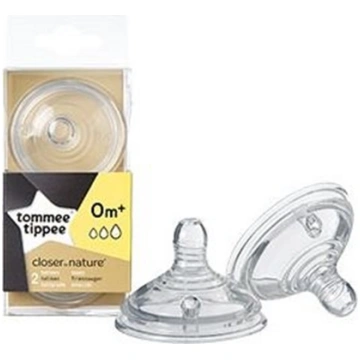 Tommee Tippee Smoczek silikonowy 0m+ 2 sztuki (TT0