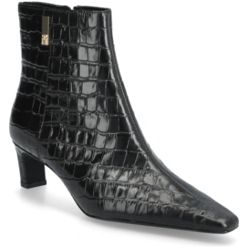 Tommy Hilfiger - Th Square Toe Croc Kitten Bootie 
