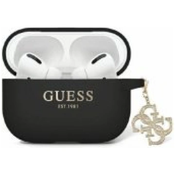 Guess Liquid Silicone Glitter Triangle Charm Case 