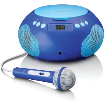 Lenco bērnu CD magnetola ar bluetooth un mikrofonu