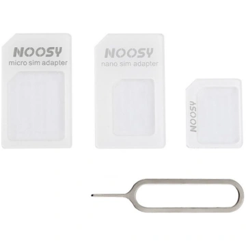 Nano Micro Sim Noosy + baltā atslēgas adapteru kom