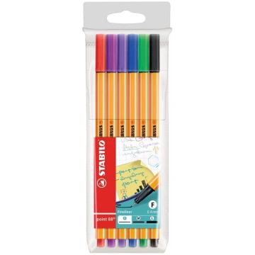 Marķierpildspalvas Stabilo point 88 — komplekts 6 