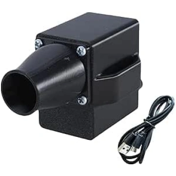 Mazs 12V elektriskais grila ventilators ar mainīga