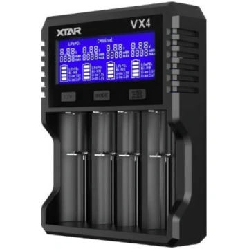 XTAR VX4 lādētāja komplekts (SET) | 1.5V Li-ion, 3