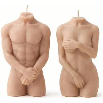 Svece „Curvy Body Torso“ – ekoloģiska dekoratīva s