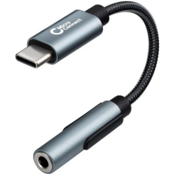 Adapter USB MicroConnect USB-C - Jack 3.5mm Srebrn
