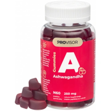 PROVISOR uztura bagātinātājs GUMMIES ASHWAGANDHA, 