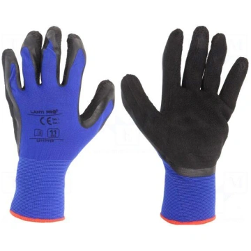 Protective gloves | Size: 11 | black-navy blue | l