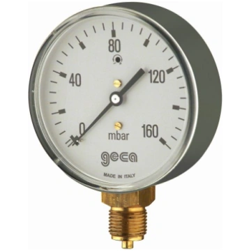 Gāzes manometrs D100 0–40 mbar verificēts GECA GM0