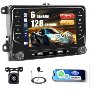 Roinvou 6G+128G Android 15 auto radio VW Golf 5 6 