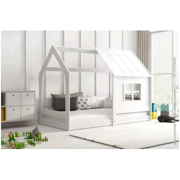 Bērnu gulta Domek Basic 160x80 ar stelāžu