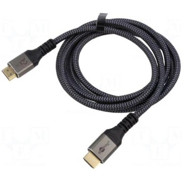 Cable | HDMI plug,both sides | PVC | textile | HDM