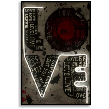 MAURO FERRETTI QUADRO CON LED DA PARETE LOVE