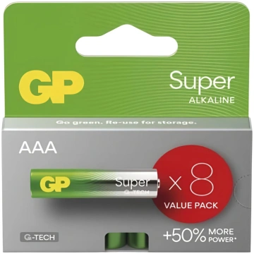 LR03 8BL GP Super Alkaline (G-TECH) value pack | B