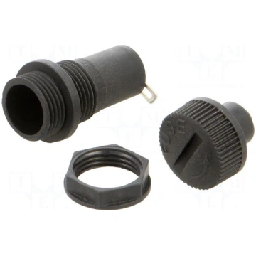 Fuse holder | 5x20mm | 10A | 250VAC | on panel | t