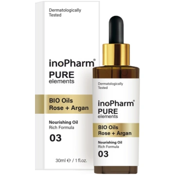 inoPharm BIO eļļa sejas un kakla kopšanai, Rose + 