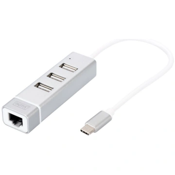 Digitus | USB Type-C 3-Port Hub + Fast Ethernet LA