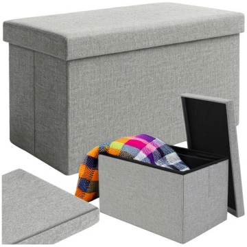 RUHHY Pufs ar uzglabāšanas funkciju 60x30x30 cm – 