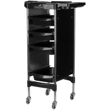 Gabbiano hairdressing trolley fx11-2 black