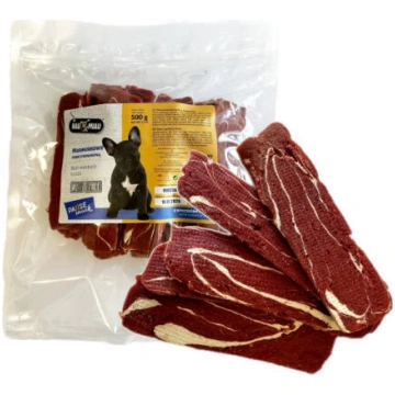 HAU & MIAU marbled beef strips 500g - Papildbarība