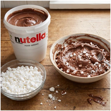 Nutella 3kg con Granella di Meringa 700 g - Decora