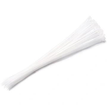 Kabeļu kaklasaite 4.6x500mm - balta - 100gab Eco l