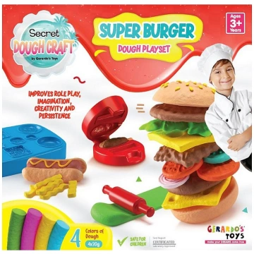 GERARDOS TOYS plastilīna komplekts SUPER BURGER 3g